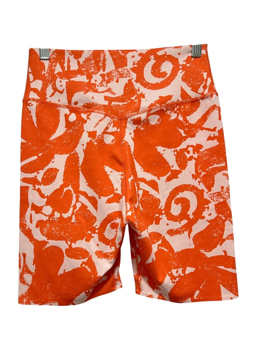 Nike One Luxe Icon Women’s Size Small US Mid-Rise Training Bike Short Orange - Picture 2 of 14